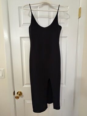 Missguided LBD Midi Dress with Front Slit